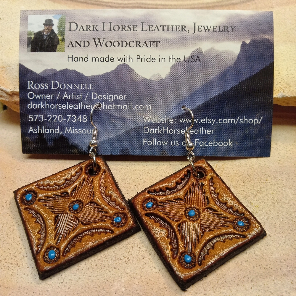 Southwestern Leather Earrings